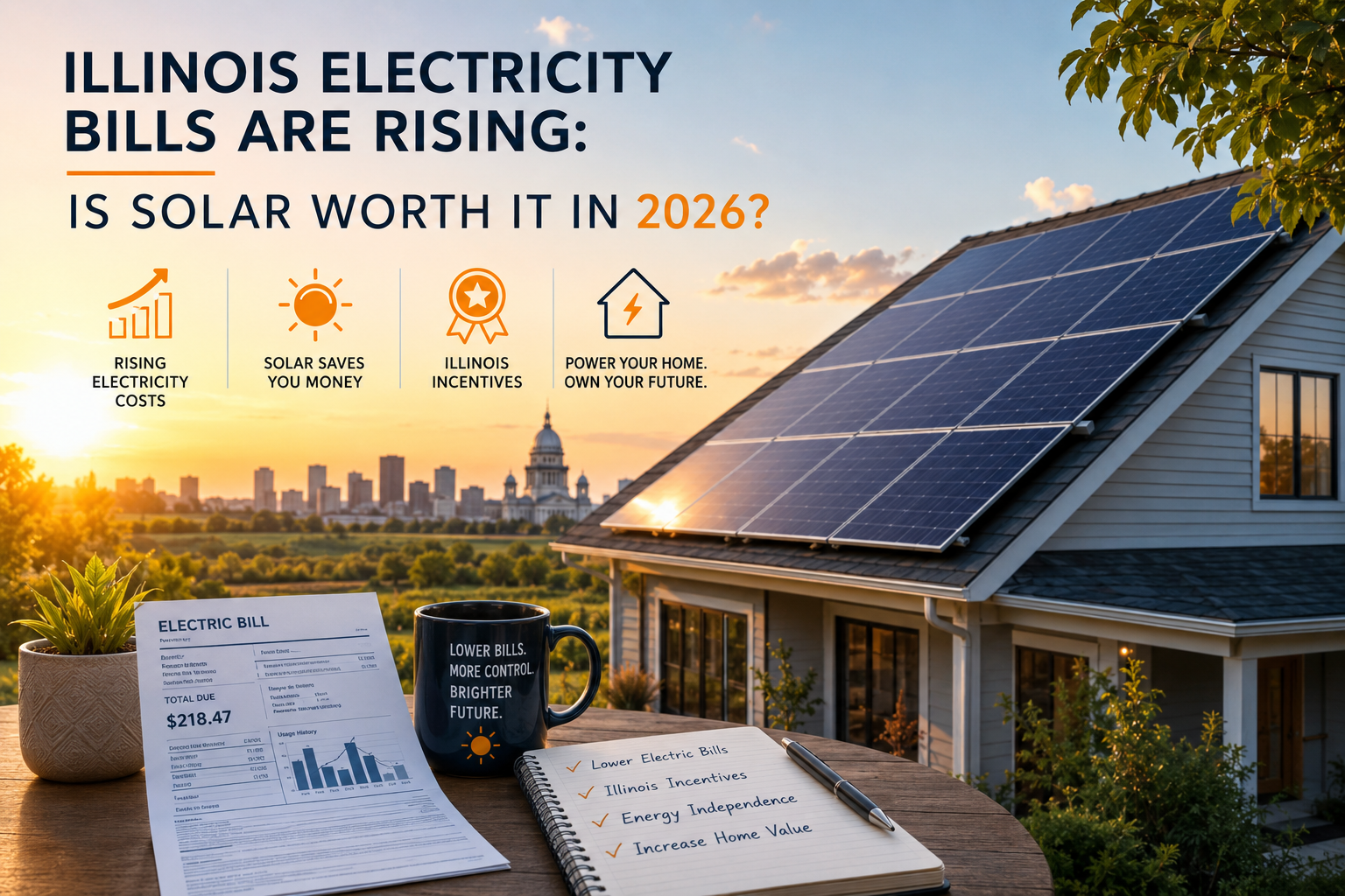 Illinois Electricity Bills Are Rising: Is Solar Worth It in 2026?