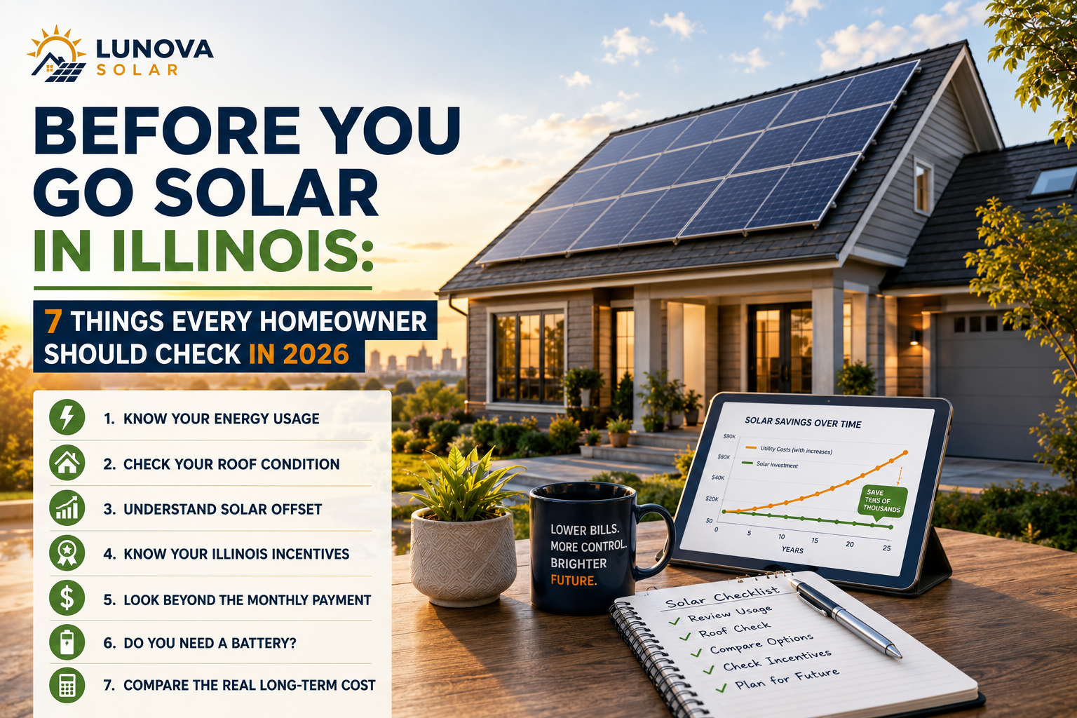 Before You Go Solar in Illinois: 7 Things Every Homeowner Should Check in 2026