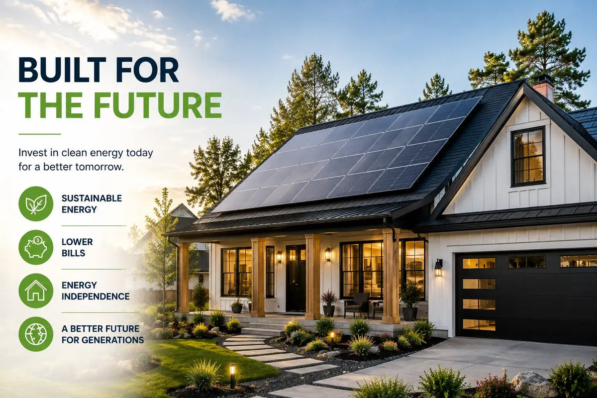 Illinois home with rooftop solar panels highlighting long-term clean energy benefits